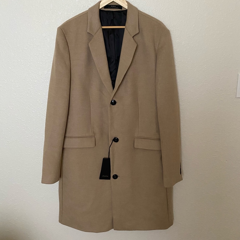 Zara Men’s NWT Cashmere Outer Jacket XL